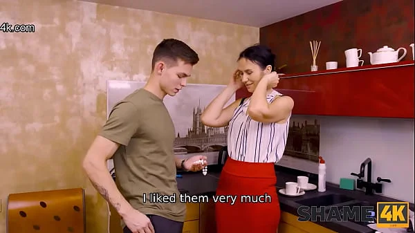SHAME4K. Boy has been fantasizing about sex with MILF and finally has it