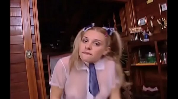 Teenie screams with two males blasting her cunt and ass