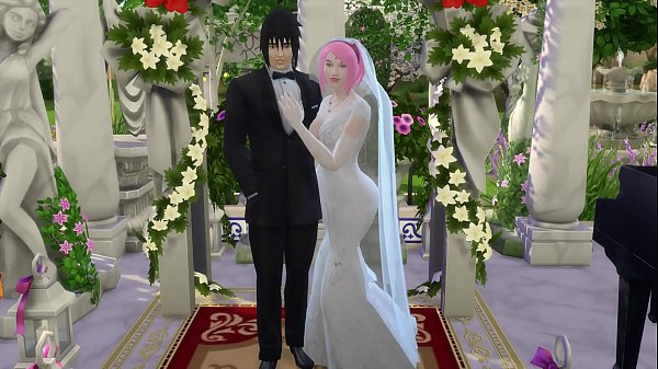 Sakura's Wedding Part 1 Naruto Hentai Netorare Wife Dressed as a Bride Cheated on Cuckold Husband Anime