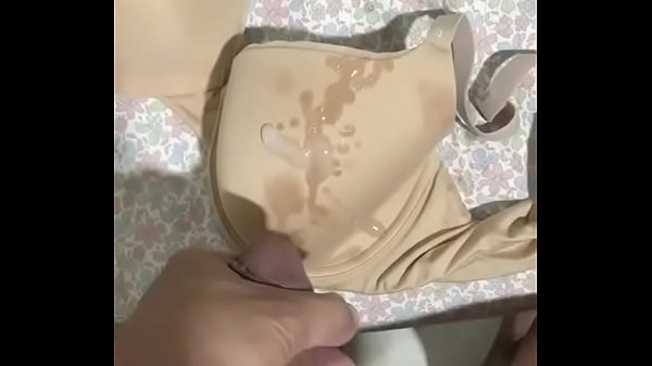 Cum on Step Mom'_s Underwear Bra