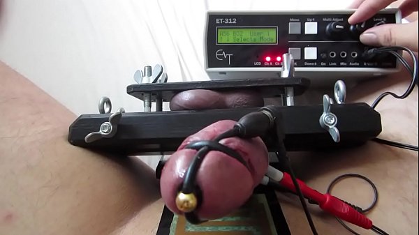 E-STIM, BALL VICE &amp_ COCK RESTRAINT WITH EROSTEK ET-312B