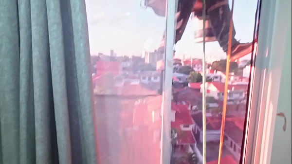 Penetrating my stepdaughter'_s ass when suddenly a window cleaner appears and catches us having sex. She got very nervous but got too excited and we continued fucking. Casual voyeur moment. Stepdad opens the curtains so the cleaner can see how th