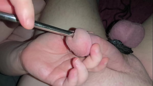 CBT with sounding, ball busting and ball bondage, and finger to destroy my peehole. Show what'_s my wife do to my tiny penis... By Jayq - Sep 25, 2025
