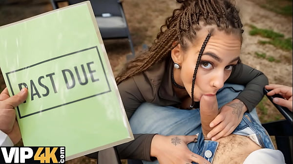 DEBT4k. Intense deep throat as a debt payment