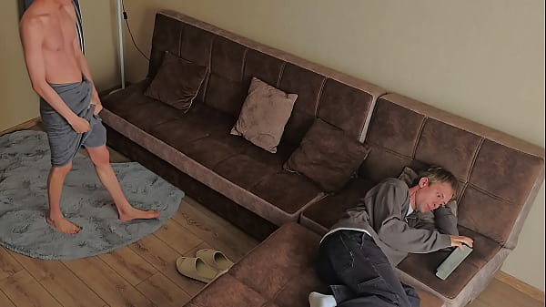 The guy came out of the shower with a boner, came up to me and fucked me in the mouth, after which he fucked me