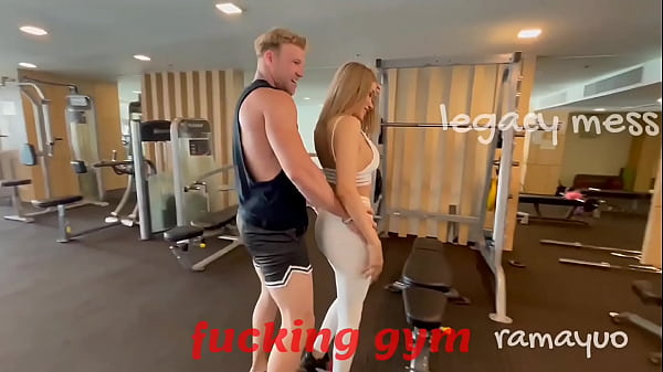 LEGACY MESS: Fucking Exercises with Blonde Whore Shemale Sa, big cock deep anal. P1