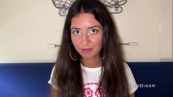 Public Picked up a beauty at the train station and fucked her on the train, with an unexpected ending