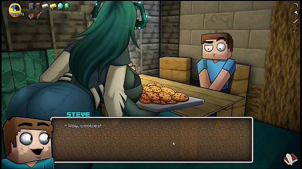 HornyCraft [ Parody Hentai game PornPlay ] Ep18 The endergirl masturbates with her new silver dildo